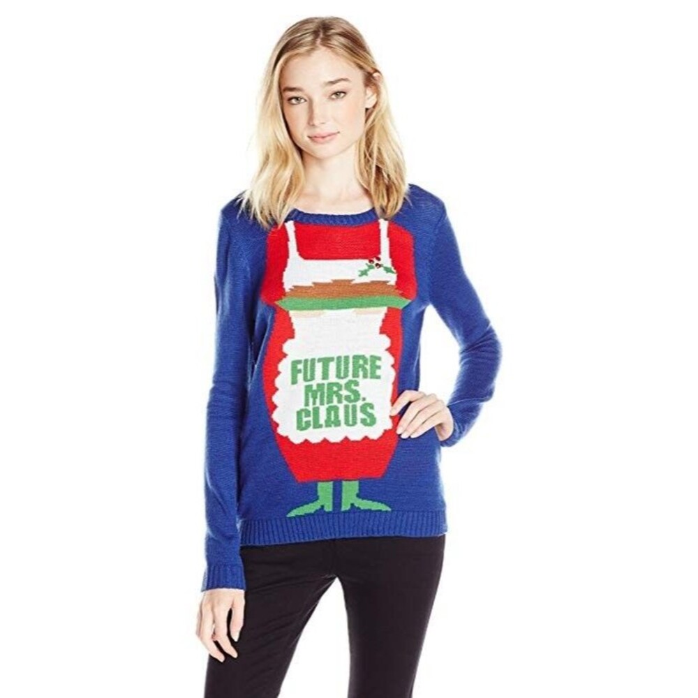 Women's "Future Mrs Claus" Christmas Sweater Love By Design Holiday Size XL